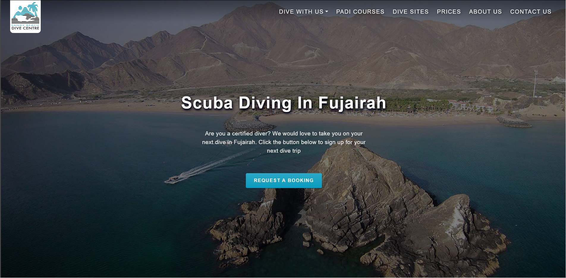 Dive Sandy Beach — Dive Centre Business Website
