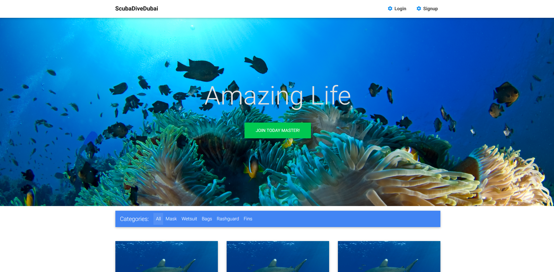 Scuba Dive Dubai — Django E-Commerce Platform
